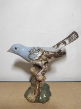 Royal Dux, porcelánová soška, ptáček